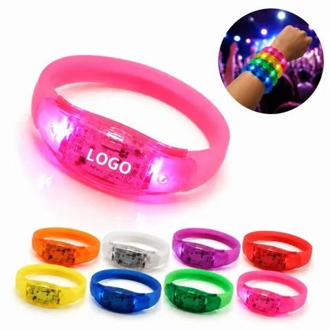 Sound-Activated LED Glow Wristband for Events