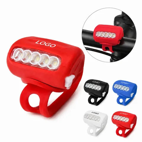 7 LED Silicone Bicycle Safety Light with 3 Modes