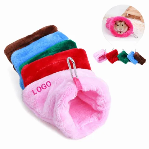 Cozy Flannel Hamster Sleeping Sack Hideout for Warm Rest